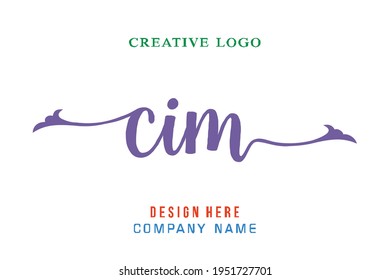 CIM lettering logo is simple, easy to understand and authoritative