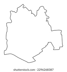 Mapa del distrito de Cimislia, provincia de Moldavia. Ilustración vectorial.