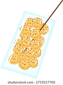 Ilustración de bocadillo tradicional de Tapioca Cimol