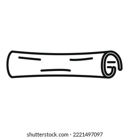 Cinamon roll icon outline vector. Cinnamon stick. Canella spice