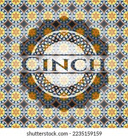 Cinch arabesque emblem. arabic decoration. 