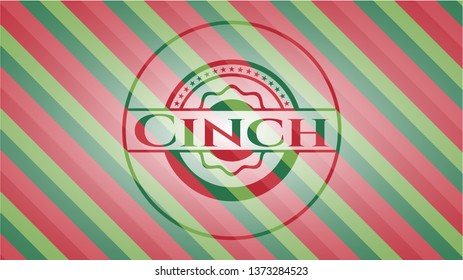 Cinch christmas badge background.