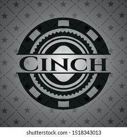 Cinch realistic black emblem. Vector Illustration. Detailed.