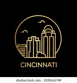 Cincinnati City icon. Vector illustration