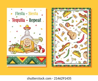 Cinco de mayo.May 5, federal holiday in Mexico greeting card Cartoon style. Vector banner.