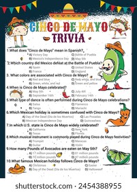 Cinco De Mayo 5th May Printable Cinco De Mayo Games For Kids and Adults