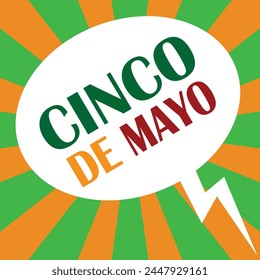 Cinco De Mayo announcing poster template. Ornate lettering, sombreros and cactuses. Mexican style rich ornamented border. Vector illustration. EPS 10