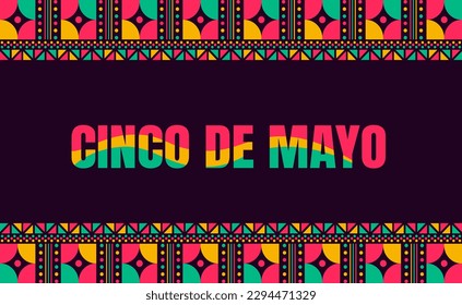 Cinco de Mayo background or banner design template.