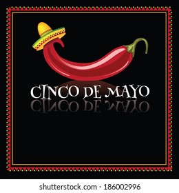 Cinco De Mayo background EPS 10 vector, grouped for easy editing. No open shapes or paths.