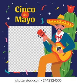 Cinco de mayo background. Happy Cinco de mayo Fiesta. Cinco de mayo celebration. May 5. Cartoon Vector illustration design for Poster, Banner, Flyer, Card, Post, Cover, Greeting. Mexican holiday.