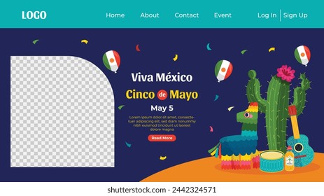 Cinco de mayo background. Happy Cinco de mayo Fiesta. Cinco de mayo celebration. May 5. Cartoon Vector illustration design for Poster, Banner, Flyer, Card, Post, Cover, Greeting. Mexican holiday.