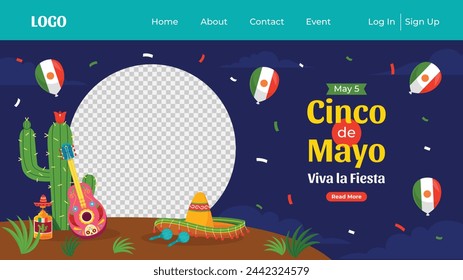 Cinco de mayo background. Happy Cinco de mayo Fiesta. Cinco de mayo celebration. May 5. Cartoon Vector illustration design for Poster, Banner, Flyer, Card, Post, Cover, Greeting. Mexican holiday.