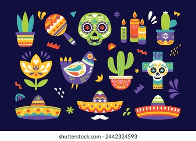 Cinco de mayo background. Happy Cinco de mayo Fiesta. Cinco de mayo celebration. May 5. Cartoon Vector illustration design for Poster, Banner, Flyer, Card, Post, Cover, Greeting. Mexican holiday.