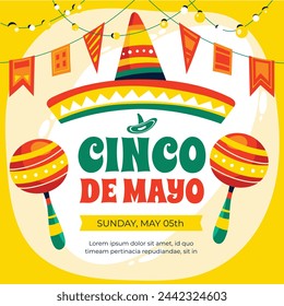 Cinco de mayo background. Happy Cinco de mayo Fiesta. Cinco de mayo celebration. May 5. Cartoon Vector illustration design for Poster, Banner, Flyer, Card, Post, Cover, Greeting. Mexican holiday.