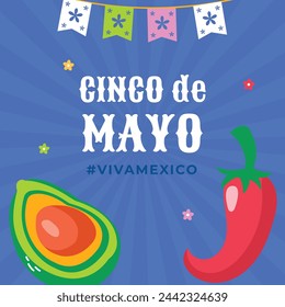 Cinco de mayo background. Happy Cinco de mayo Fiesta. Cinco de mayo celebration. May 5. Cartoon Vector illustration design for Poster, Banner, Flyer, Card, Post, Cover, Greeting. Mexican holiday.