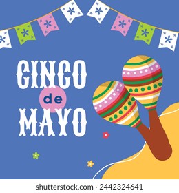 Cinco de mayo background. Happy Cinco de mayo Fiesta. Cinco de mayo celebration. May 5. Cartoon Vector illustration design for Poster, Banner, Flyer, Card, Post, Cover, Greeting. Mexican holiday.