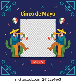 Cinco de mayo background. Happy Cinco de mayo Fiesta. Cinco de mayo celebration. May 5. Cartoon Vector illustration design for Poster, Banner, Flyer, Card, Post, Cover, Greeting. Mexican holiday.