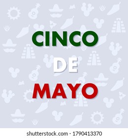 Cinco De Mayo background. Holiday in Mexico. Fiesta banner and poster design.
