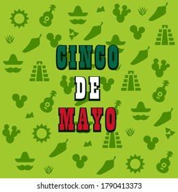 Cinco De Mayo background. Holiday in Mexico. Fiesta banner and poster design.
