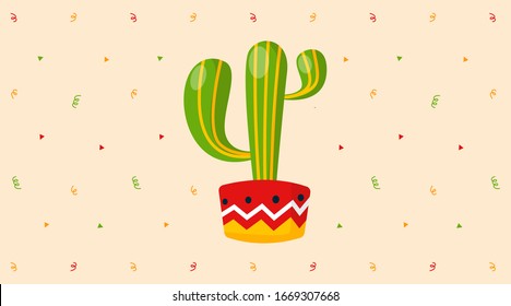 Cinco de mayo background illustration vector. Mexican event background illustration vector