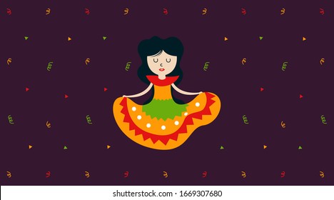 Cinco de mayo background illustration vector. Mexican event background illustration vector