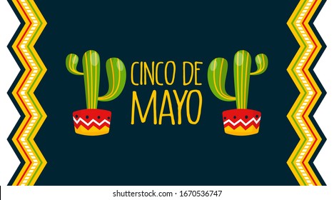 Vector de fondo Cinco de mayo