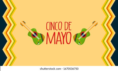 Cinco de mayo background illustration vector