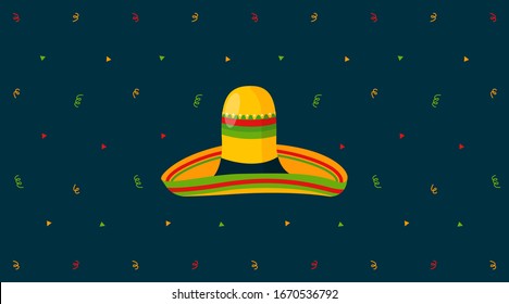 Cinco de mayo background illustration vector