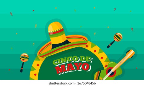 Cinco de mayo background illustration vector