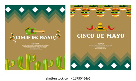 Cinco de mayo background illustration vector