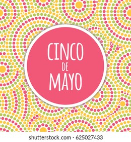 Cinco de Mayo background vector. Festive design for fiesta banner or party invitation and poster. Fireworks bright pattern cards template.