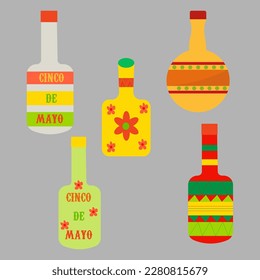 Cinco de Mayo Bottle Clipart 

