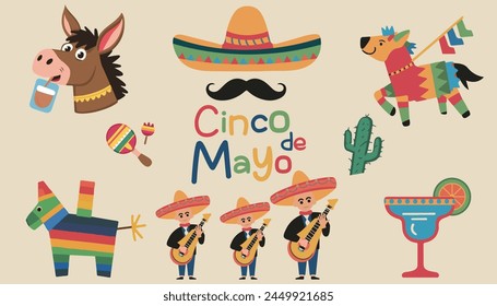 cinco de mayo bundle . stickers