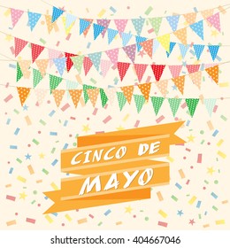 Cinco De Mayo bunting background