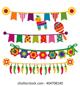 Cinco de mayo bunting banners.