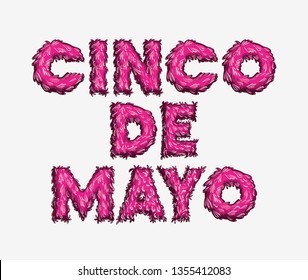 cinco de mayo card with font colors