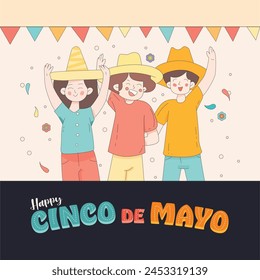 Cinco de mayo celebration illustration