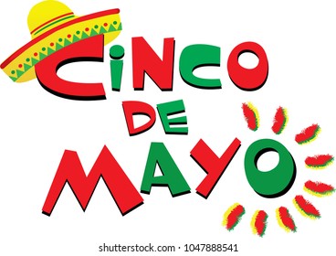 Cinco de Mayo Celebration Logo Banner