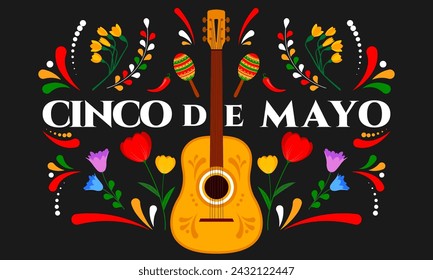 Cinco de Mayo celebration, May 5. Regional holiday in Mexico. Mexican holiday banner design. Vector illustration