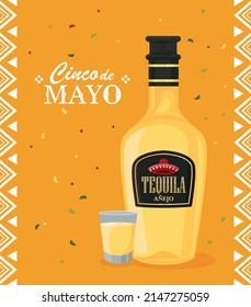 cinco de mayo celebration with tequila