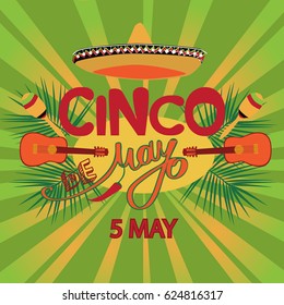 Cinco De Mayo coaster design, poster, flier, signage, party invitation