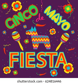 Cinco De Mayo coaster design, poster, flier, signage, party invitation