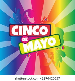 Cinco de mayo colorful background