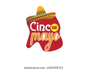 Cinco de mayo concept hat element.
Cinco de mayo vector image.