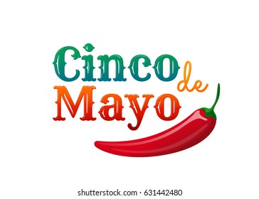 Cinco de mayo. Design element for poster or greeting card. Vector illustration