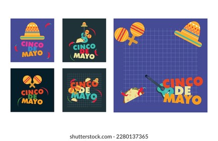 CINCO DE MAYO DESIGN POSTER set