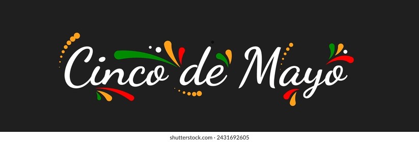 Cinco de Mayo design. Vector illustration. (Translation: May 5th)