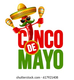 Cinco De Mayo Emblem Design Lettering Stock Vector (Royalty Free ...