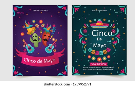 Cinco De Mayo Event Flyer template Layout.