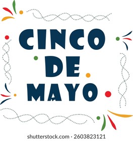 Cinco de Mayo Festive Design Colorful Mexican Celebration Stock Image
